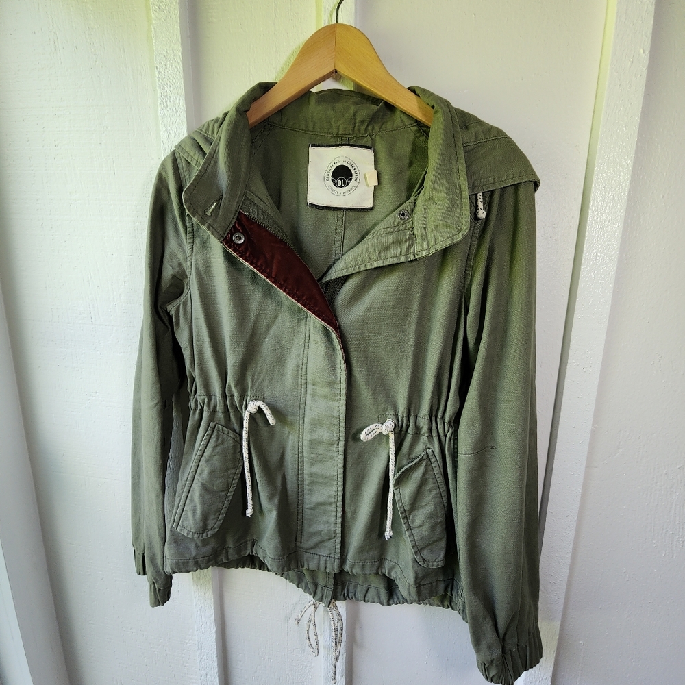 Anthropologie Daughters of Liberation Utility Army Lace Jacket Size Small